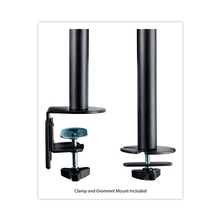 3M Dual Monitor Mount, 33w x 5.75d x 20.7h, Black MM200B